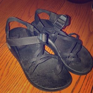 Two strap black chacos